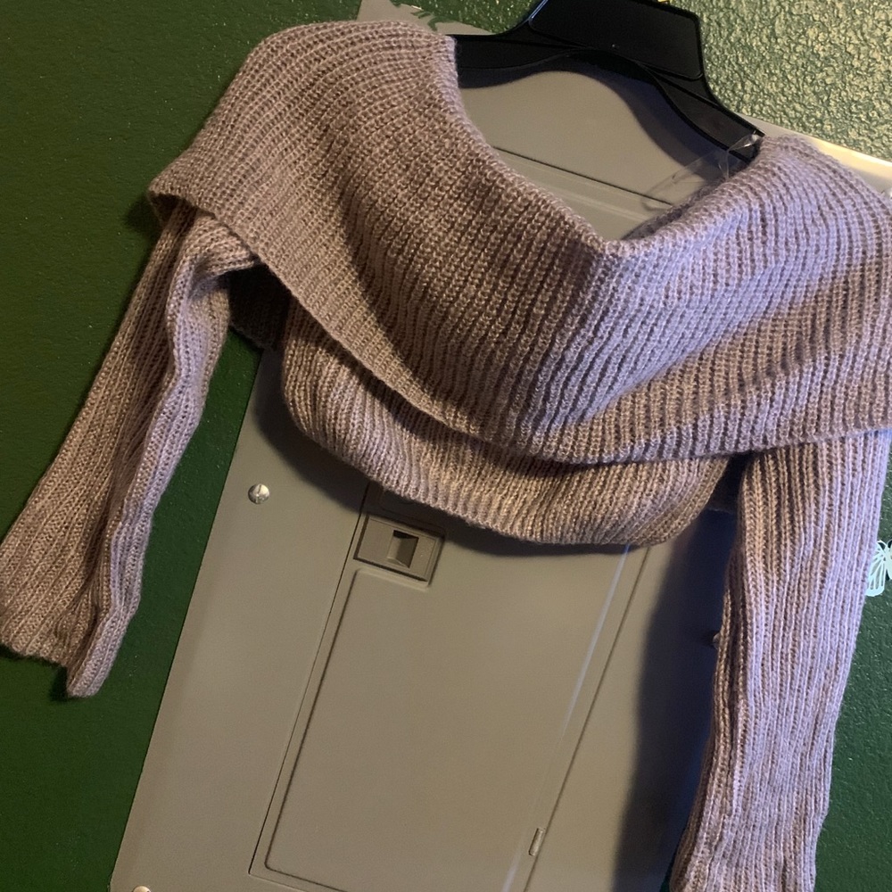 Off the shoulder sweater